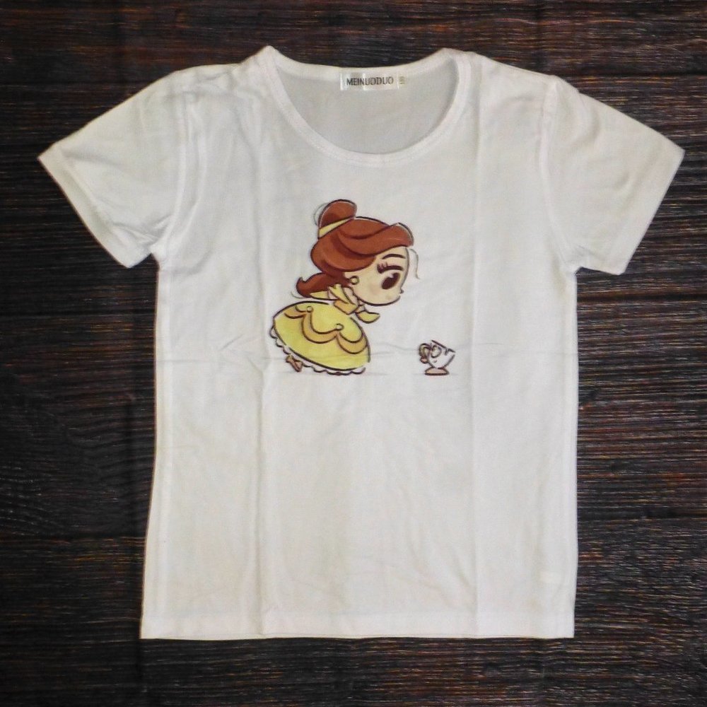 Beauty Beast Belle Girls Short Sleeve Shirt